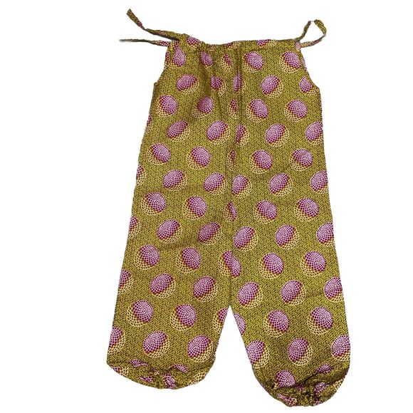 Girls One Piece Romper 3T Toddler Ankara African Print  Afrocentric 100% Cotton - Picture 1 of 7